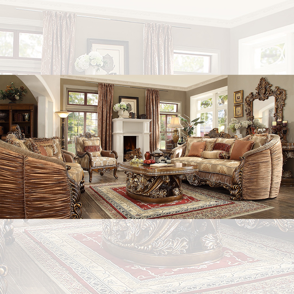 Hd 1601 3pc Sofa Set Homey Design Inc