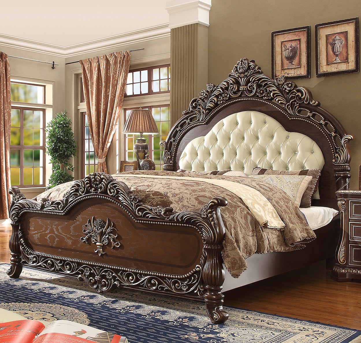 Hd 8013 California King Bed By Homey Design Furniture Plus